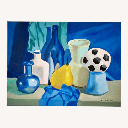 Used Blue and a Yellow Pear Wall Art for sale on AptDeco