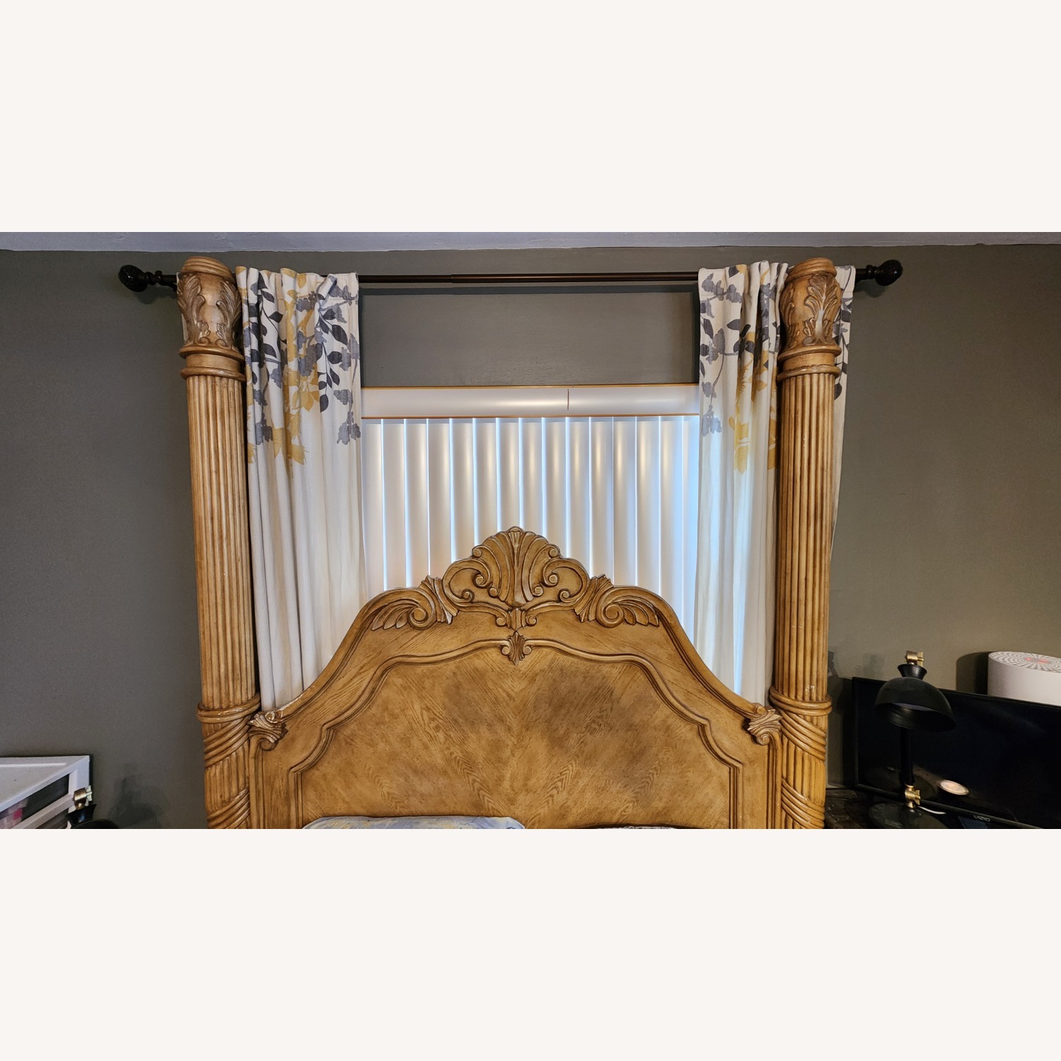 4 Pillar Queen Bed Frame - image-4