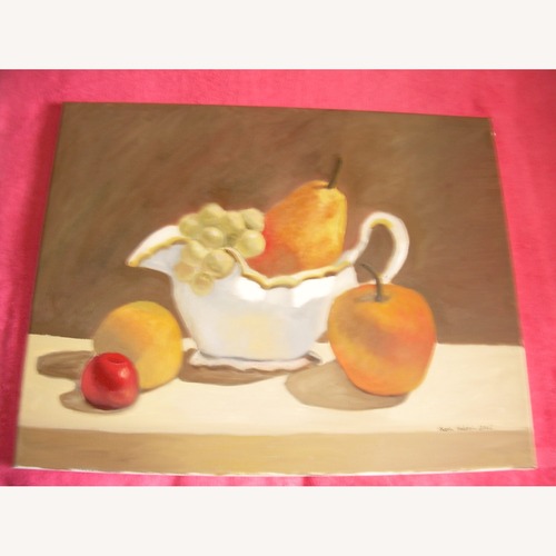 Used Gravy Boat with Fruits in Autumn Shades for sale on AptDeco