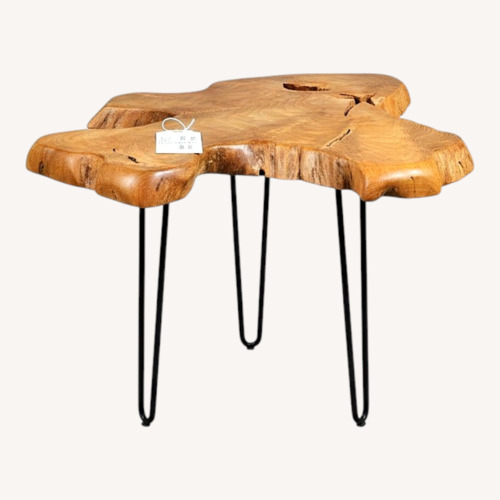 Used Light Brown Wood Coffee Table for sale on AptDeco
