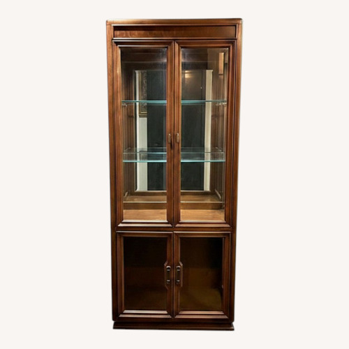 Used Vintage/Antique Wood & Glass Display Cabinet  for sale on AptDeco