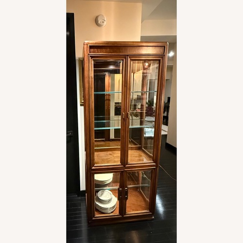 Used Vintage/Antique Wood & Glass Display Cabinet  for sale on AptDeco