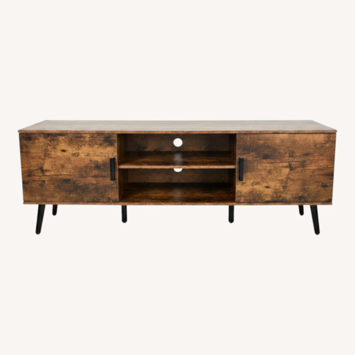 Used Dark Brown Wood Media Storage for sale on AptDeco