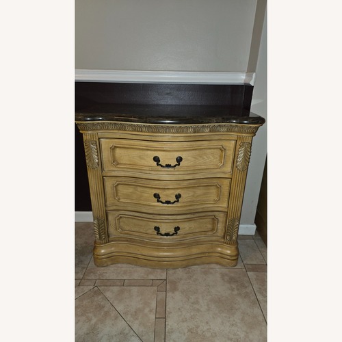 Used Natural Wood Nightstands Set of 2 for sale on AptDeco