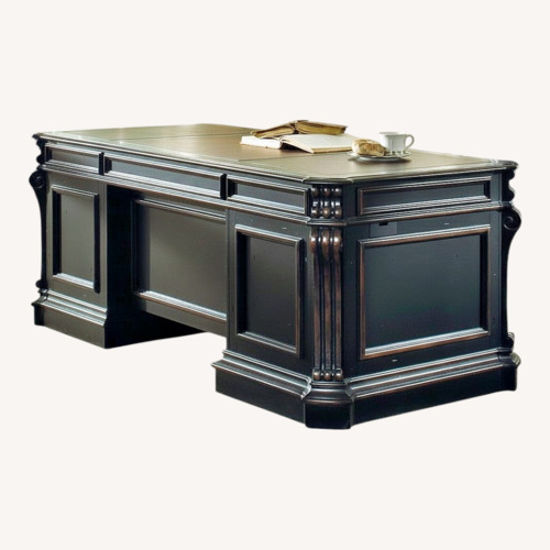 Used Hooker Furniture Corporation Black Wood Desk for sale on AptDeco