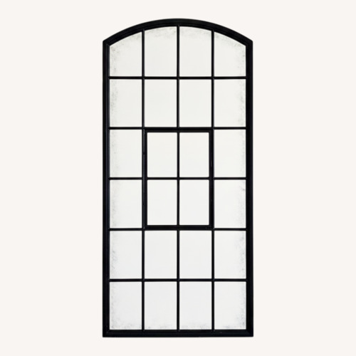 Used Vintage/Antique Black Glass Floor Mirror for sale on AptDeco