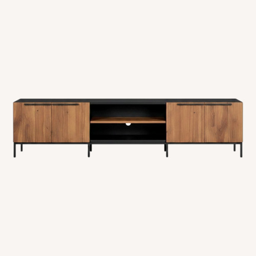 Used Crate & Barrel Rigby Natural Large Media Console for sale on AptDeco