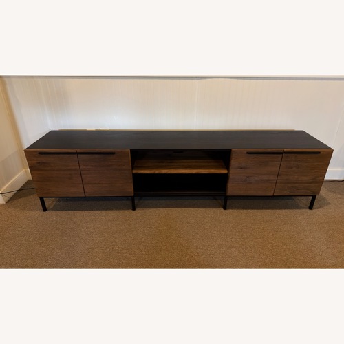 Used Crate & Barrel Rigby Natural Large Media Console for sale on AptDeco