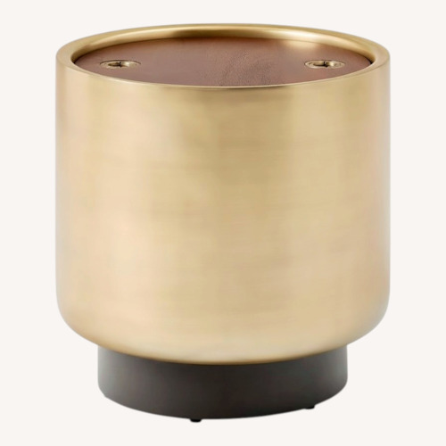 Used West Elm Drum Storage Side Table (20") for sale on AptDeco