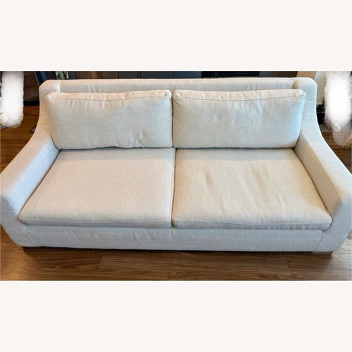 Used Restoration Hardware Natural Linen 2 Seater Sofa for sale on AptDeco