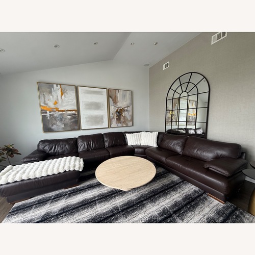 Used Authentic Natuzzi Italian Leather Sectional for sale on AptDeco