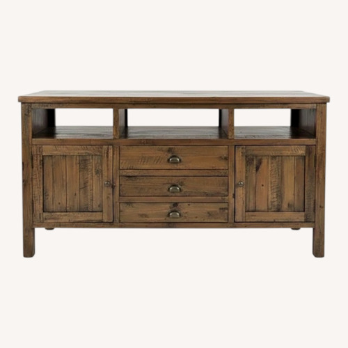 Used Joss & Main Distressed Wood Media Cabinet for sale on AptDeco