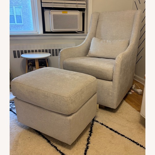 Used Merced Stationary Glider W Ottoman for sale on AptDeco