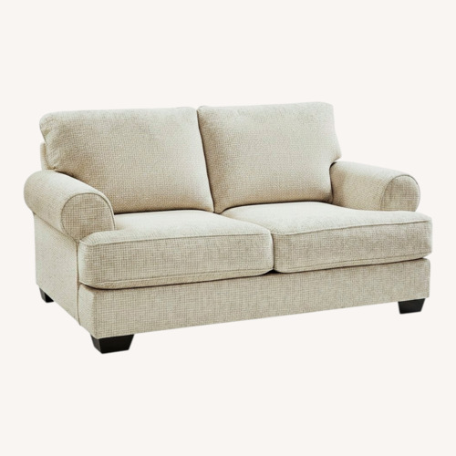 Used Ashley Light Gray Fabric Loveseat for sale on AptDeco