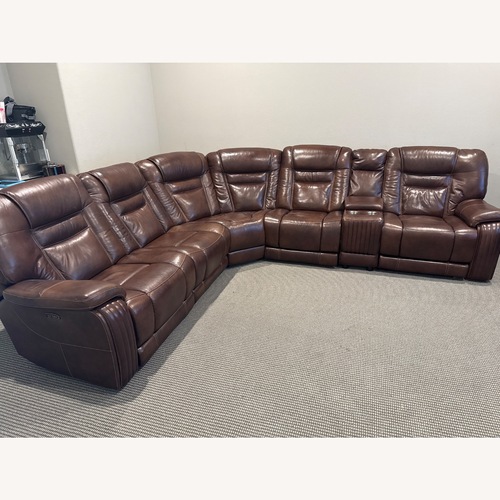 Used Rooms To Go Terenzo Dark Brown 3+ Piece Sectionals for sale on AptDeco
