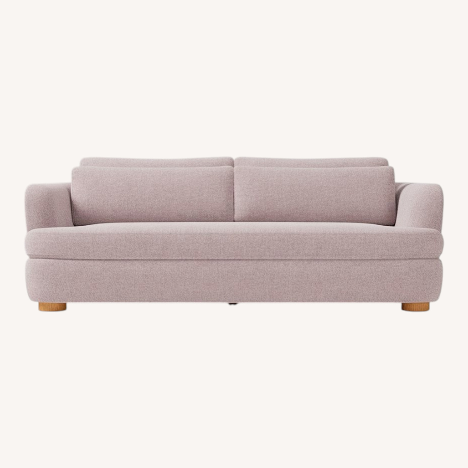West Elm Pink 2 Seater Sofa - image-0