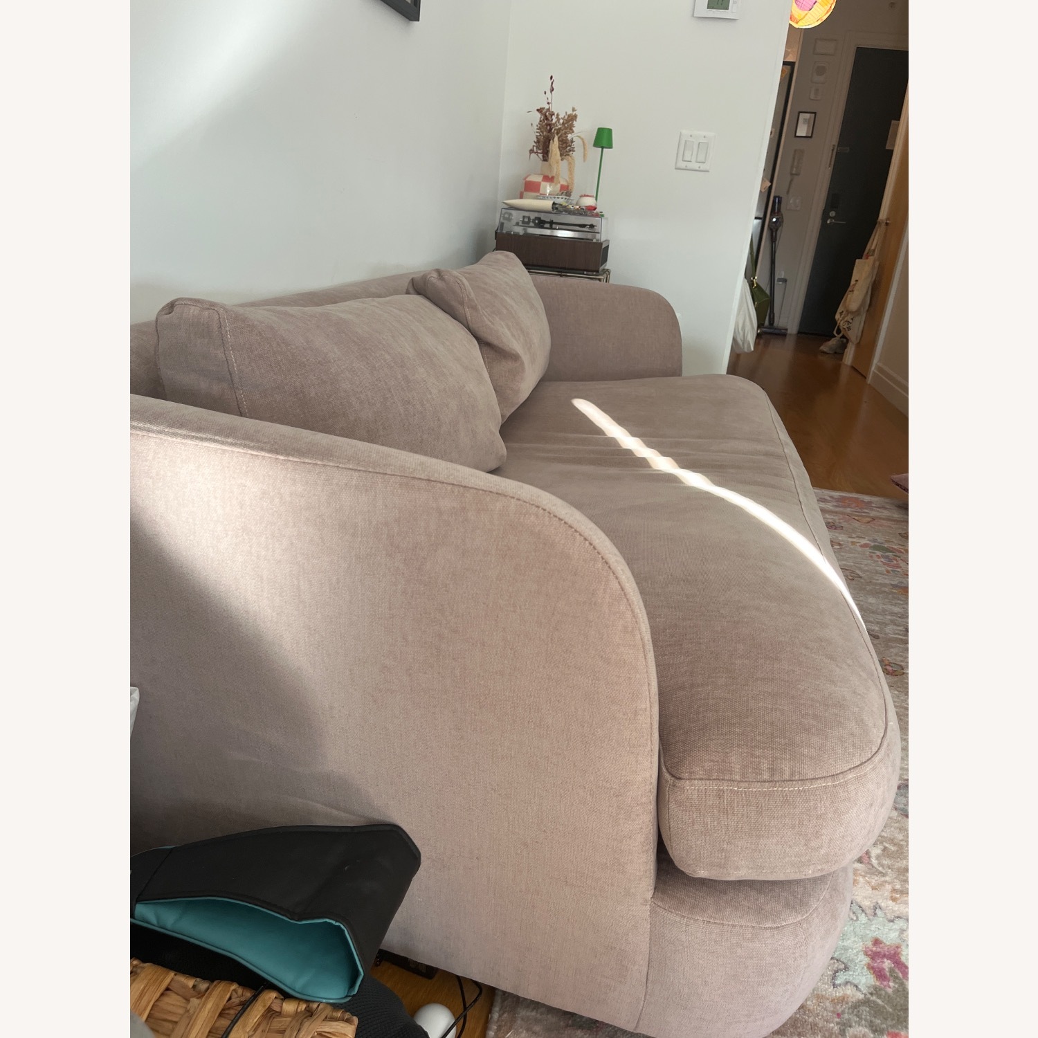 West Elm Pink 2 Seater Sofa - image-3