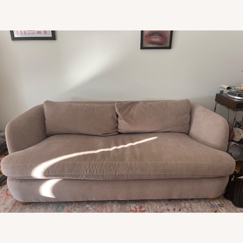 Used West Elm Pink 2 Seater Sofa for sale on AptDeco