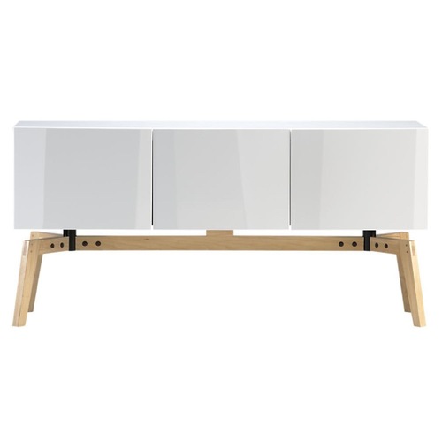 Used CB2 Alba TV Console with Oak Base for sale on AptDeco