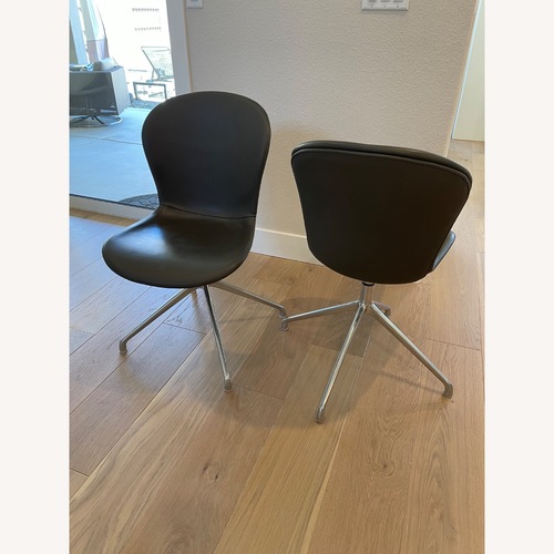 Used BoConcept Adelaide Gray Leather Dining Chairs  for sale on AptDeco