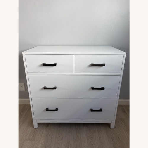 Used Crate & Barrel Parke White Wood Dresser for sale on AptDeco