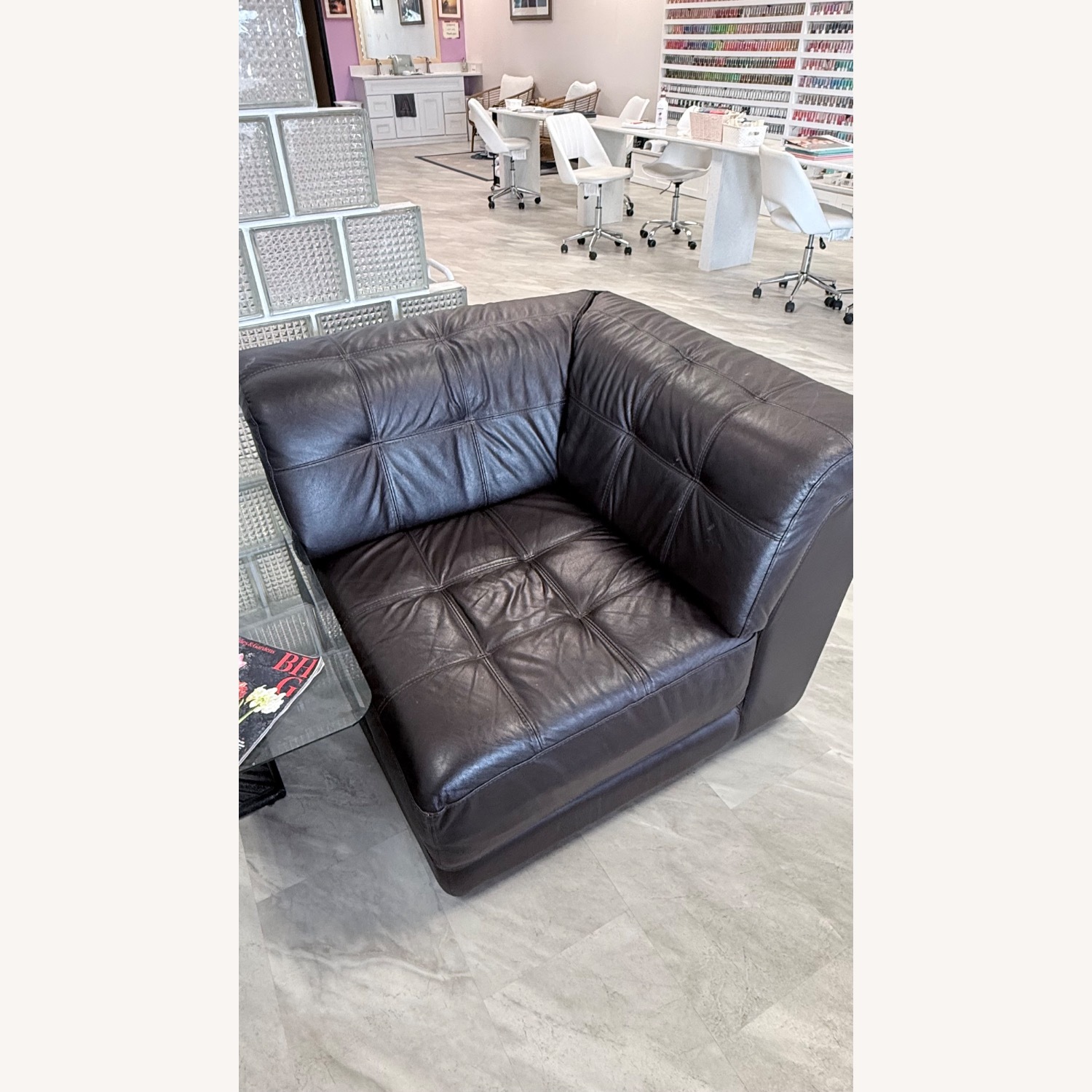 Large Leather Sofa Set  - image-3