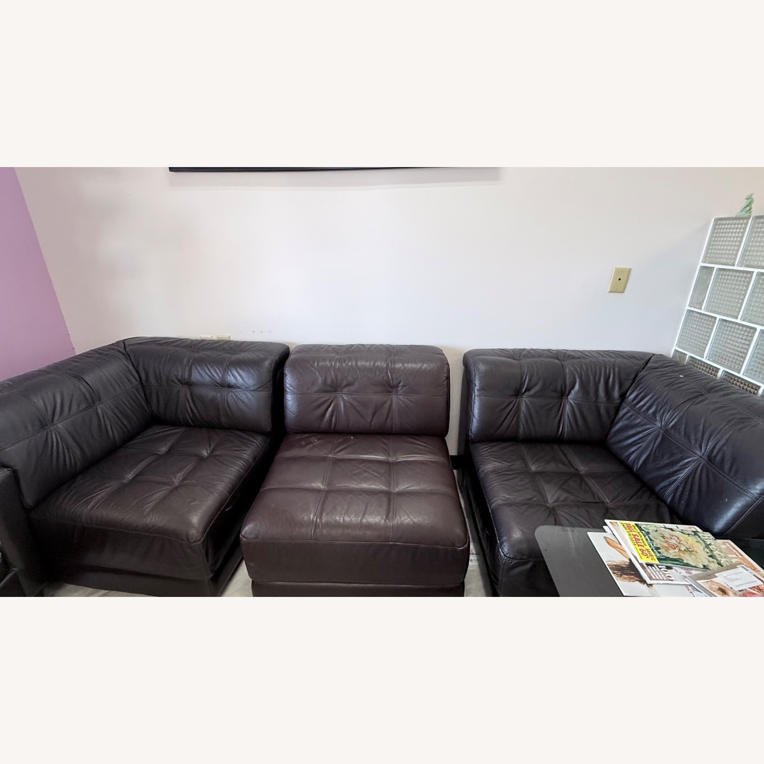 Large Leather Sofa Set  - image-5