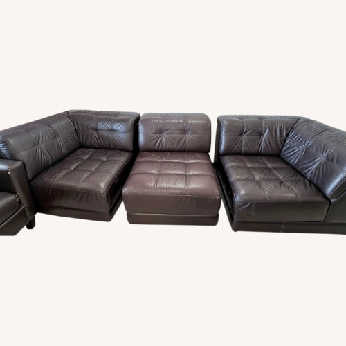 Used Large Leather Sofa Set  for sale on AptDeco