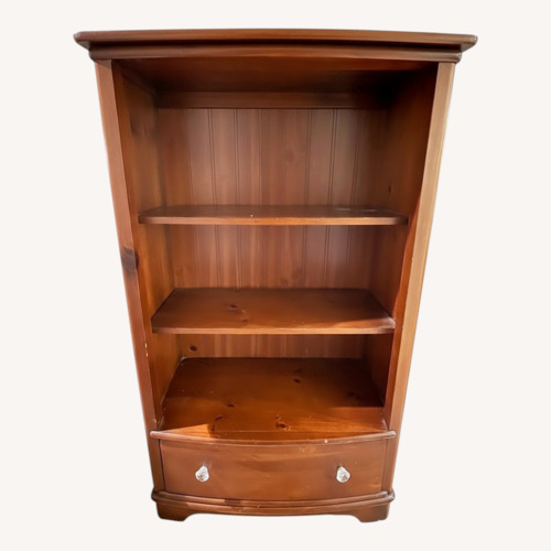 Used Vintage/Antique Dark Brown Wood Bookcase for sale on AptDeco