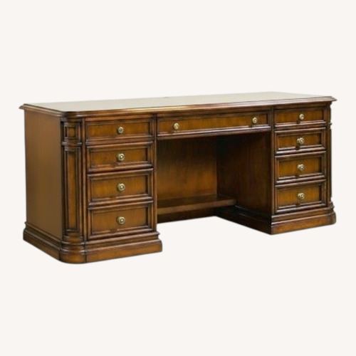 Used Sligh Furniture Dark Brown Wood Desk for sale on AptDeco