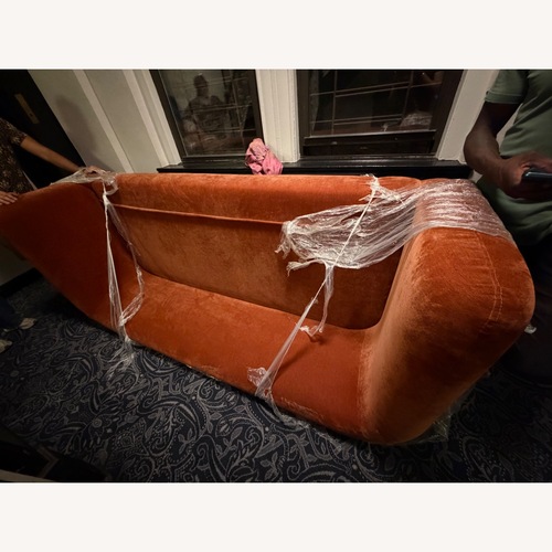 Used Joybird Sebastian  Orange Sleeper Sofa for sale on AptDeco