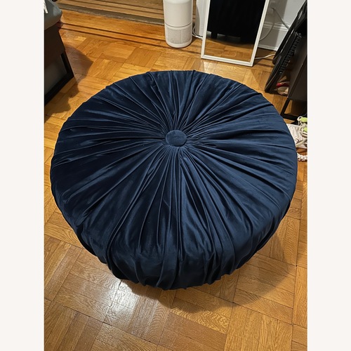Used Velvet Ottoman for sale on AptDeco