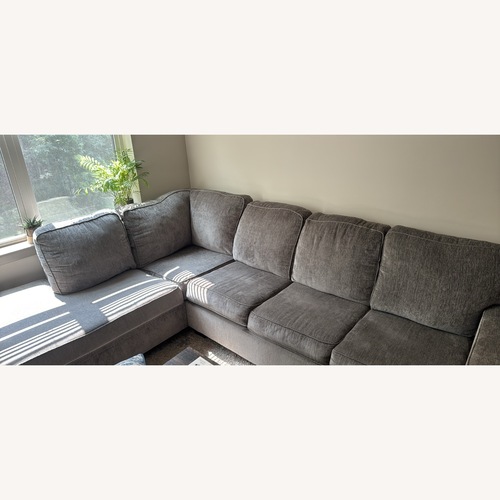 Used Raymour & Flanigan Adelson Natural 2 Piece Sectional for sale on AptDeco