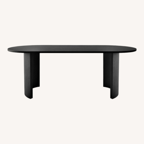 Used Wayfair Audna Black Wood Dining Set for sale on AptDeco