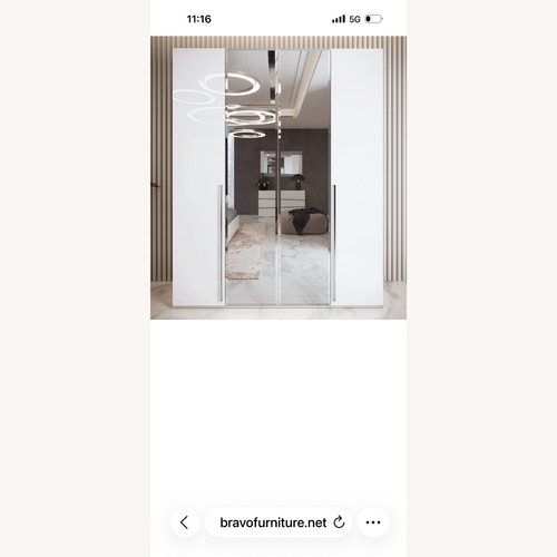 Used Camelgroup Italy Athena Modern 4-Door Wardrobe for sale on AptDeco