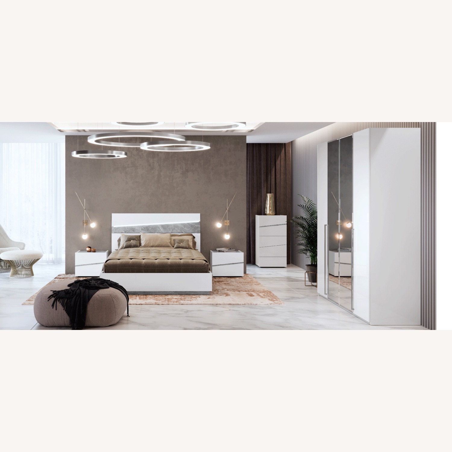 Camelgroup Italy Athena Modern 4-Door Wardrobe - image-3