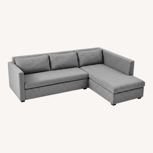 Used West Elm Blue Sectional Sofa for sale on AptDeco