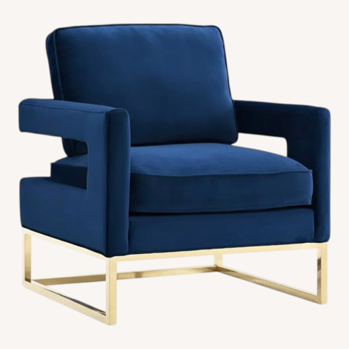 Used Avery Velvet Accent Chair for sale on AptDeco