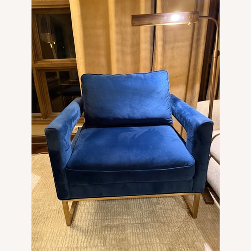 Used Avery Velvet Accent Chair for sale on AptDeco