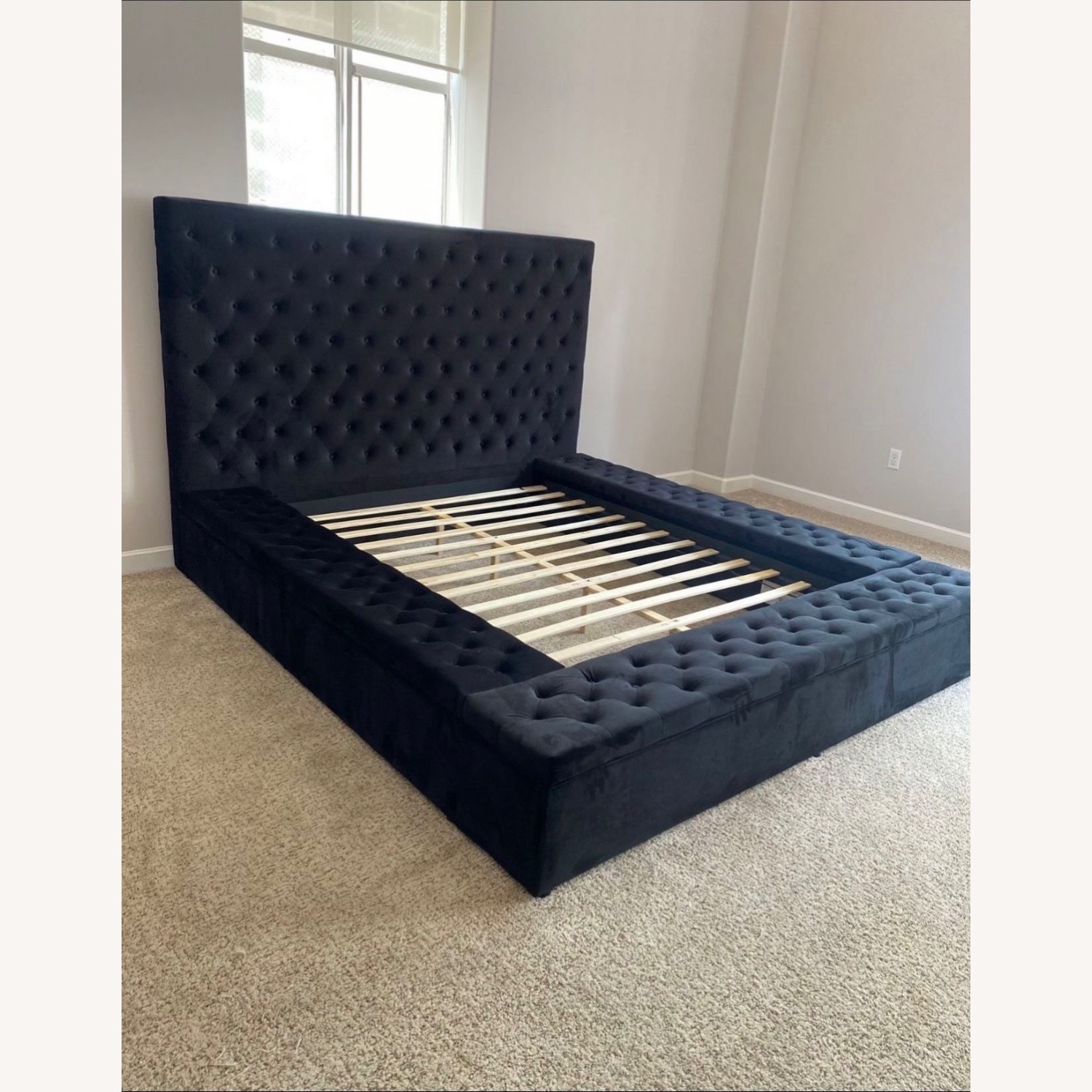 Black Queen Size Bed Frame - image-2