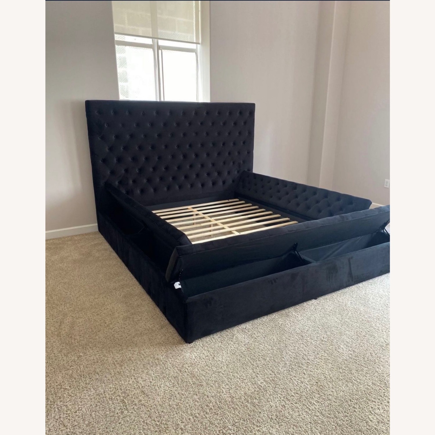 Black Queen Size Bed Frame - image-3
