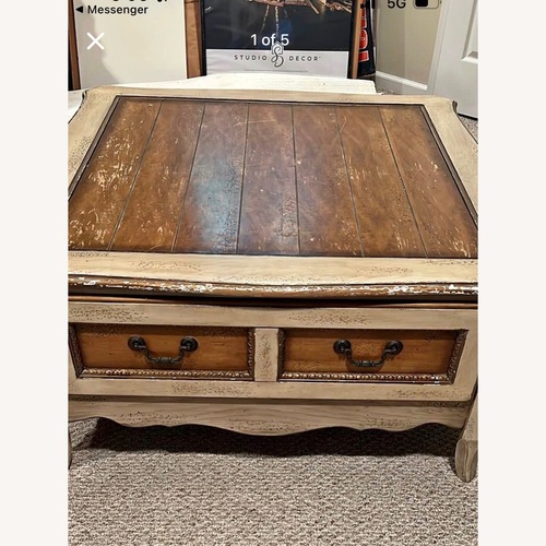 Used Vintage/Antique Light Brown Coffee Table for sale on AptDeco