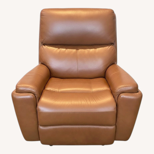 Used Walter E. Smithe Leather Manual Recliner for sale on AptDeco