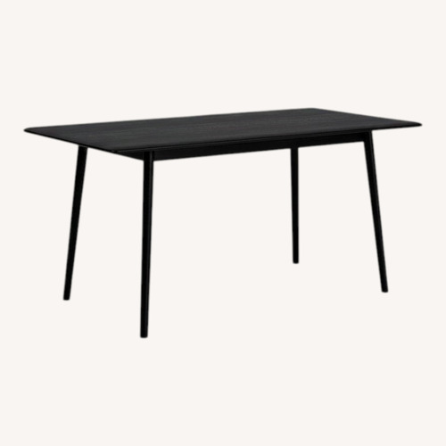 Used EQ3 Black KACIA Wood Table 60" for sale on AptDeco