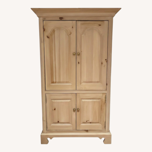 Used Light Pine Amoire for sale on AptDeco