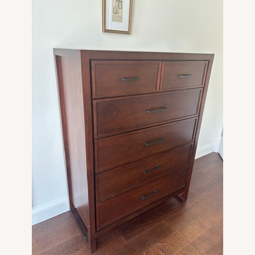 Used Macy's Dark Brown Wood Dresser for sale on AptDeco