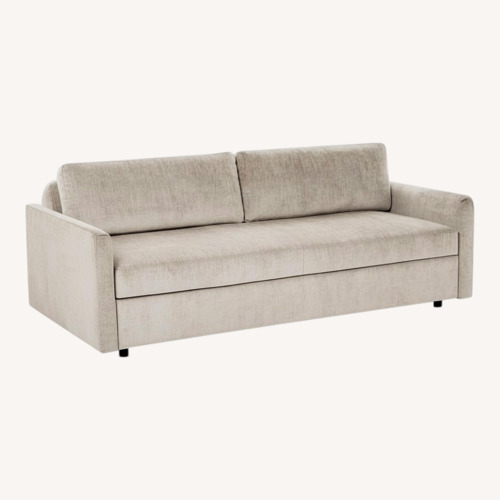 Used West Elm Clara Light Gray Sleeper and Storage Sofa for sale on AptDeco
