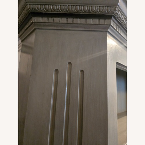Used Light Gray Wood Bookcase for sale on AptDeco