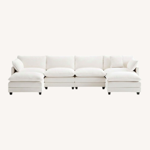 Used Ihanherry 146" U-Shaped Modern Sofa Modular Sectional for sale on AptDeco