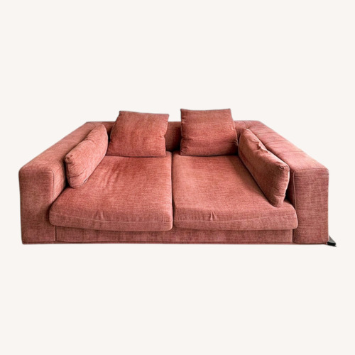 Used Orange 2 Seater Sofa for sale on AptDeco